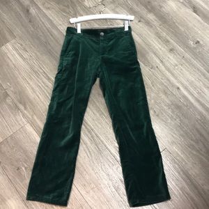 Janie and Jack hunter green velveteen pants size 8